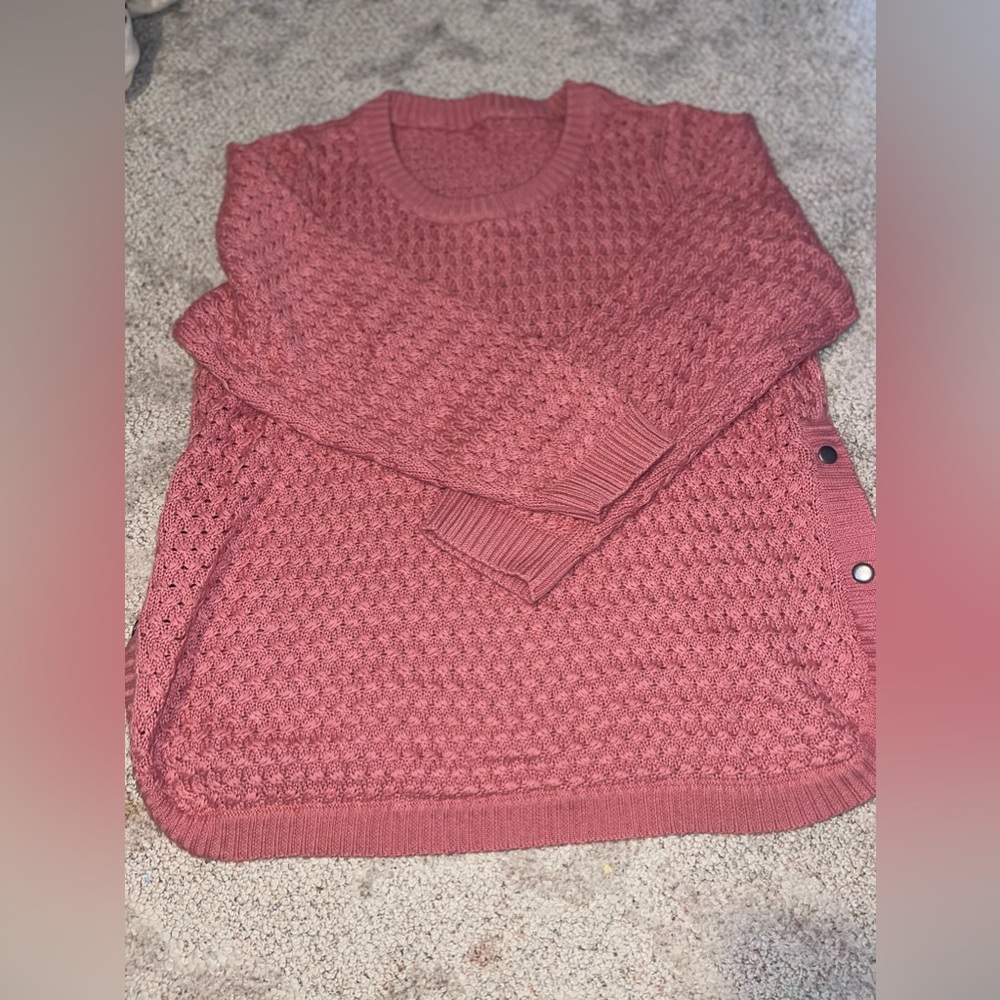 Button up sided sweater